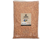 Ozami Akvaristik Naturestone Terra akvariegrus, 1-4 mm, 5 kg, i en klar pose med etikett.