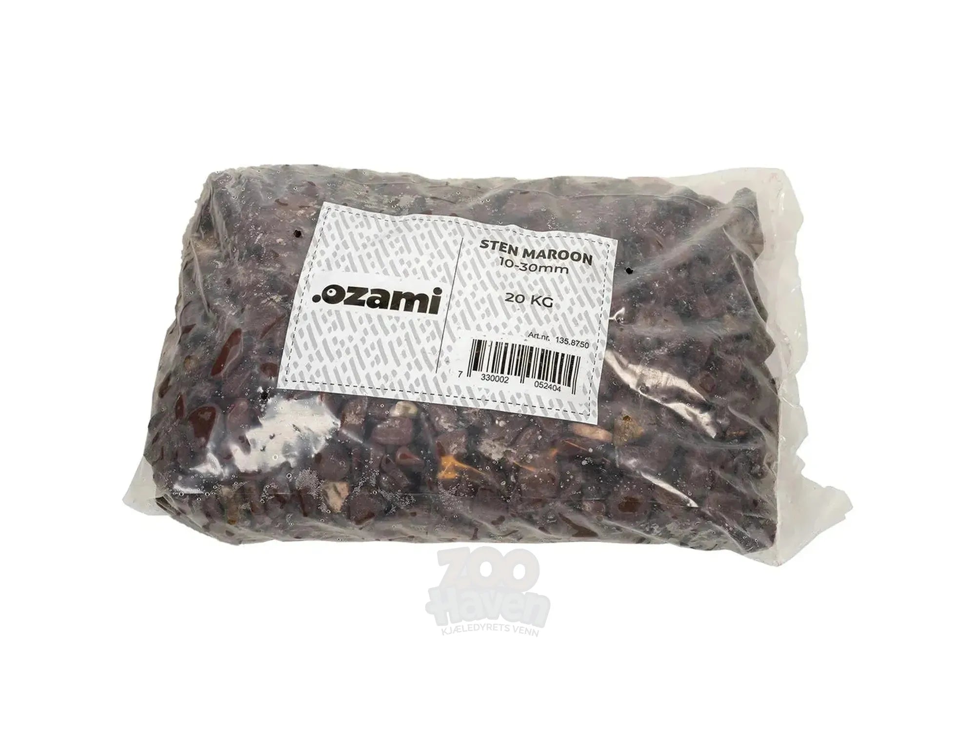 Ozami Akvaristik Sten Maroon 20kg (2 størrelser)