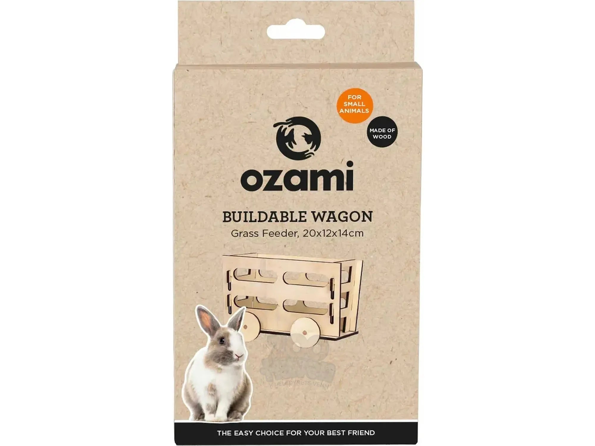 Ozami Small Animal Wagon Byggebart Høystativ 20x12x14 cm