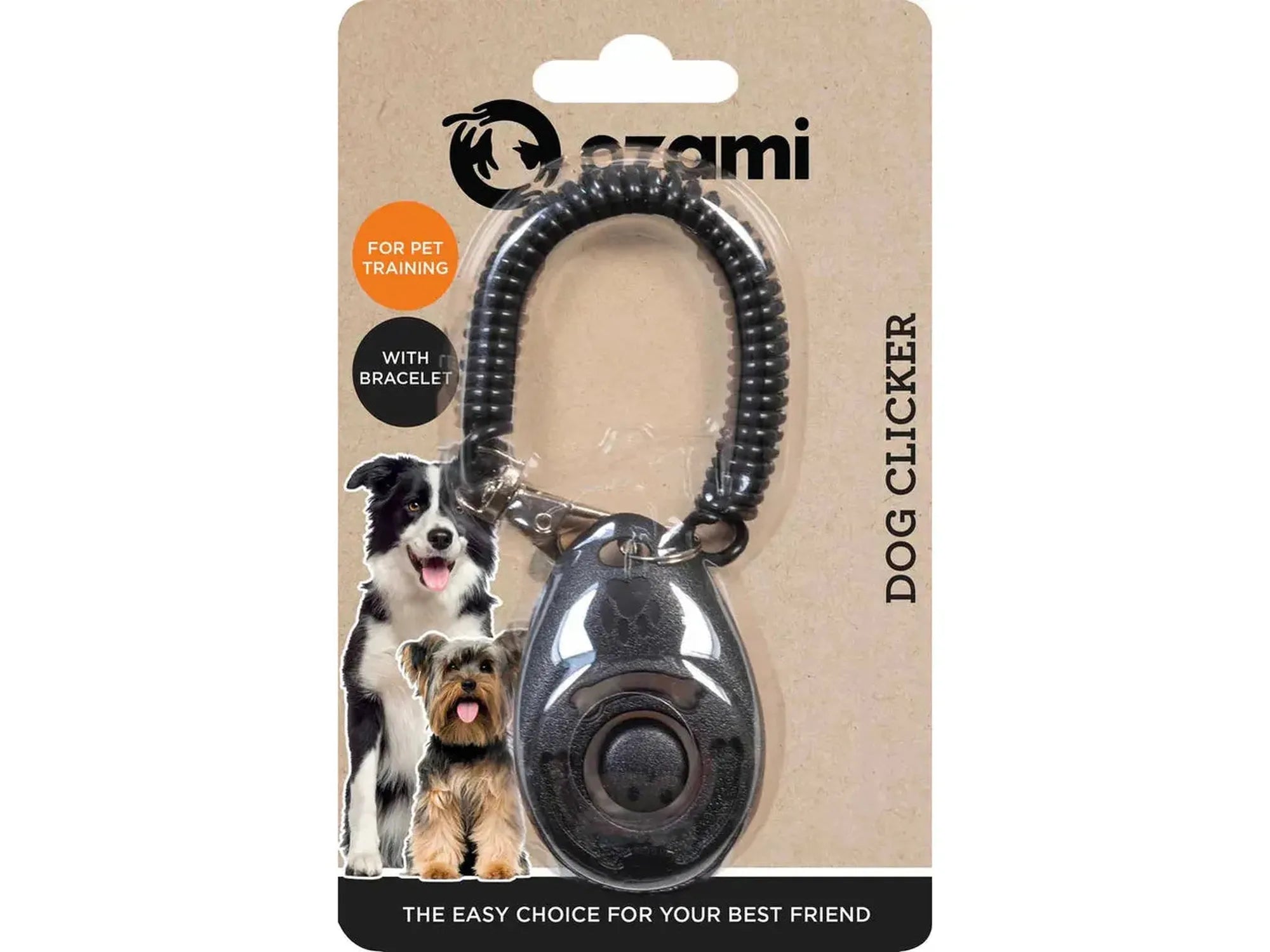 Ozami klikker med armbånd til hundetrening
