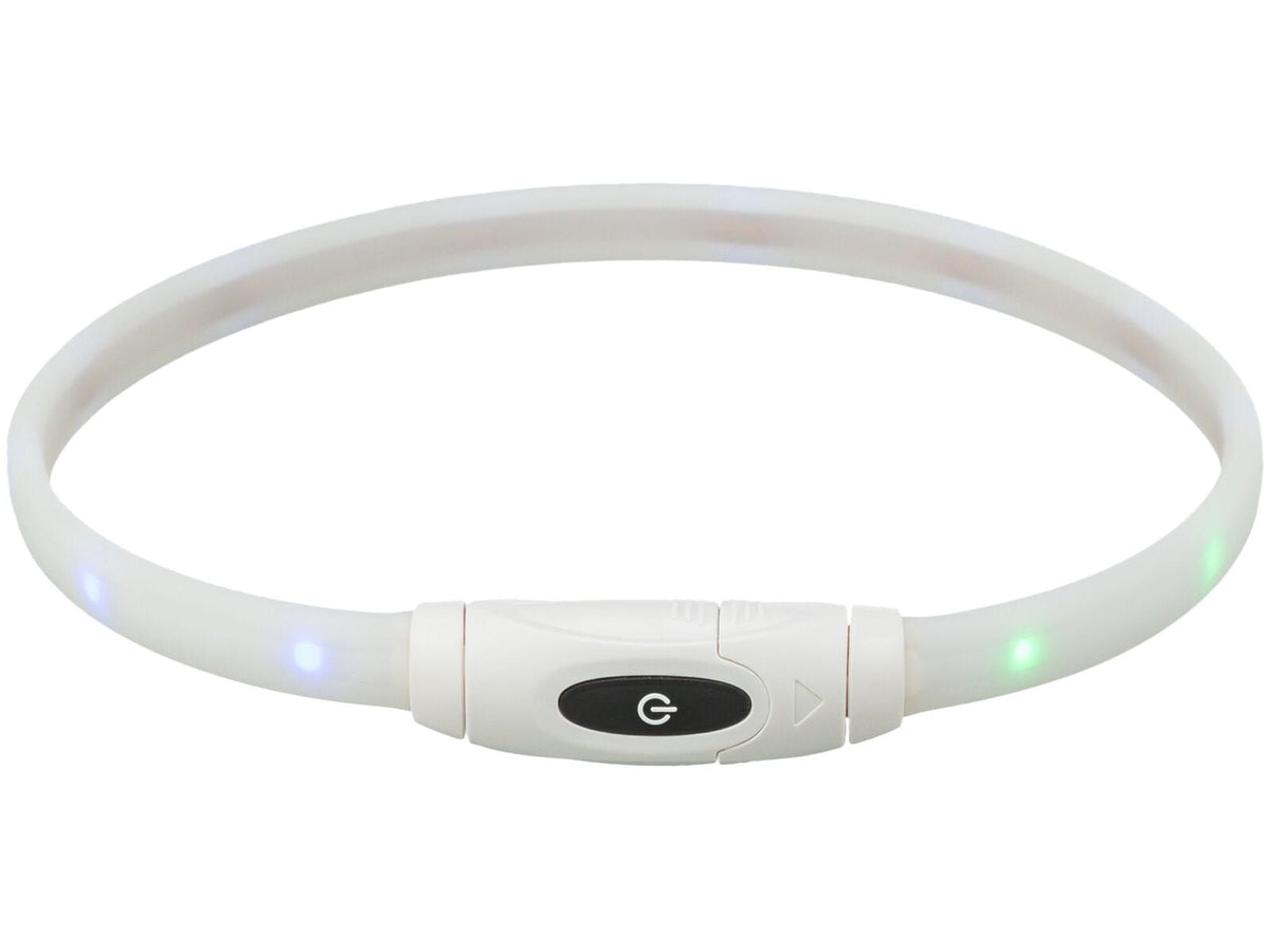 Trixie Flash Lysende halsbånd USB Multicolor – 9 lysmoduser