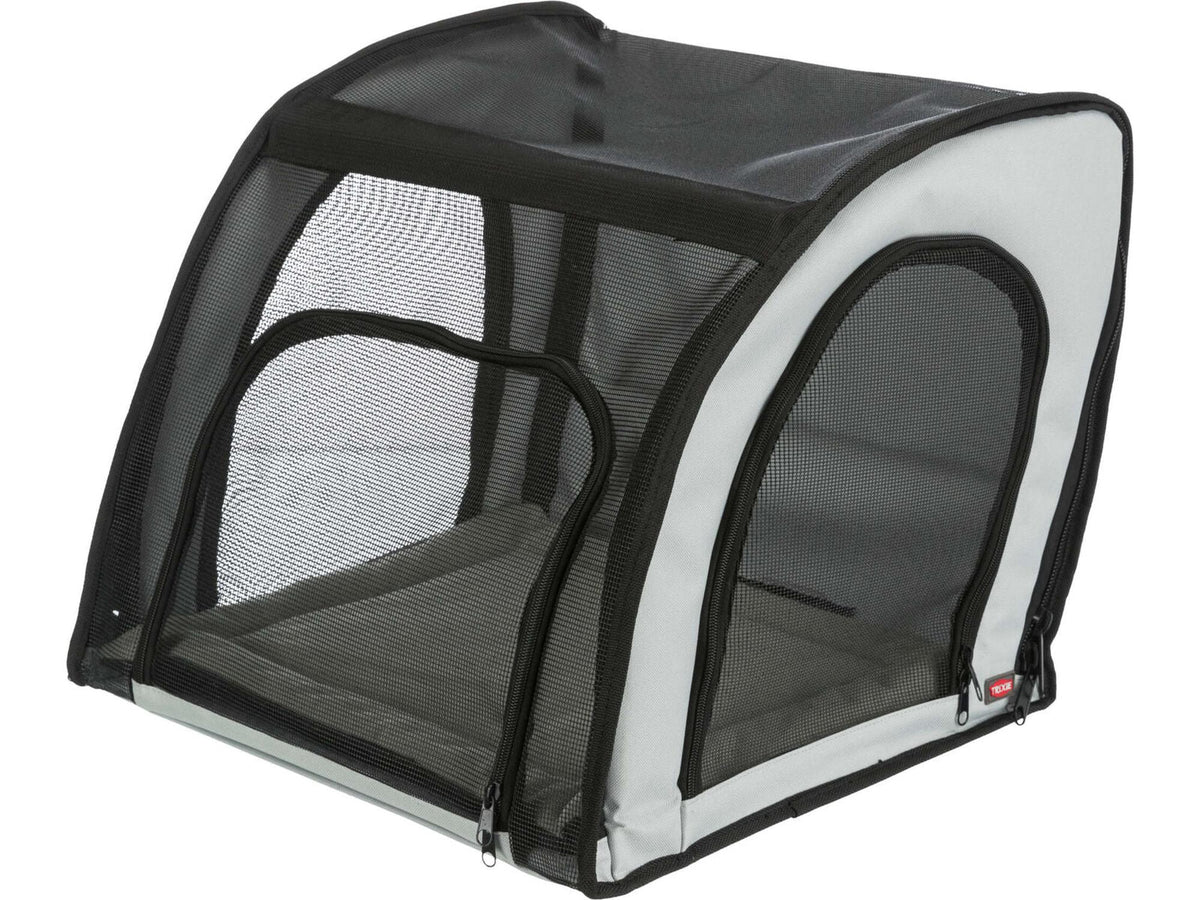 Trixie Bilsete Hund 44 × 37 × 40 cm Grå/Sort – Lukket og sammenleggbart