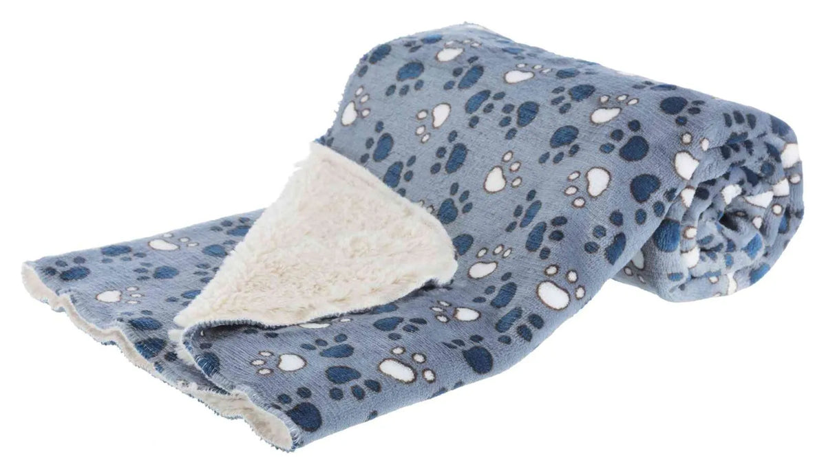 Trixie Tammy Softplysj Teppe Blå med Poter 150 × 100 cm