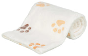 Trixie Jimmy Soft Fleeceteppe Hvit/Beige med Poter