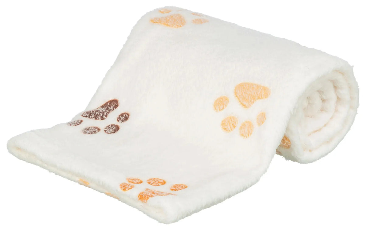 Trixie Jimmy Soft Fleeceteppe Hvit/Beige med Poter
