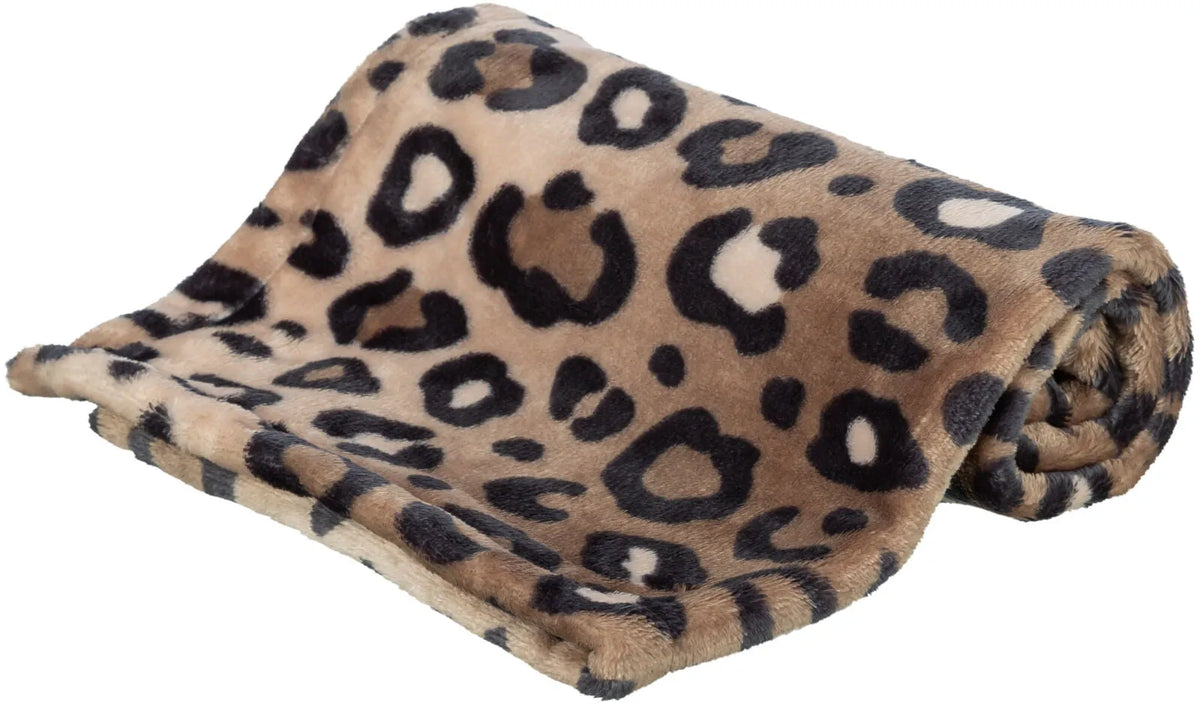 Trixie Leo Teppe Softplysj Leopard Brun