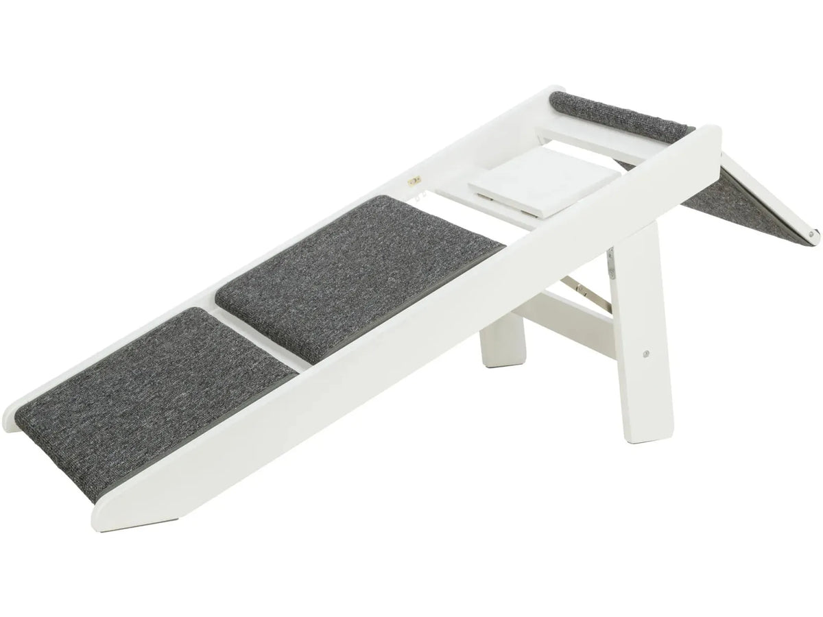 Trixie Petwalk trapp/rampe 44 × 46 × 106 cm – sammenleggbar, hvit