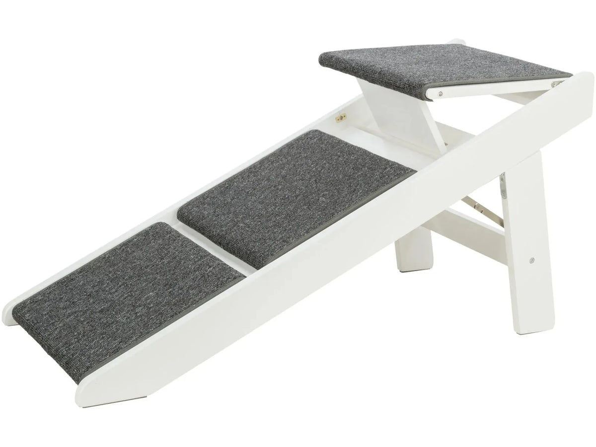 Trixie Petwalk trapp/rampe 44 × 46 × 106 cm – sammenleggbar, hvit
