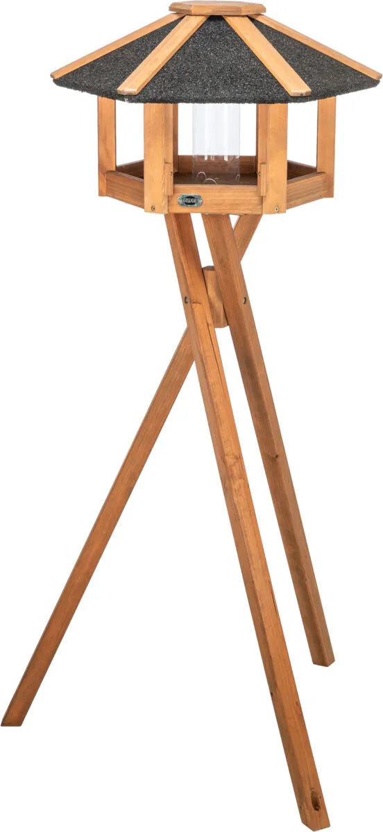 Trixie Natura Fuglemathus med Stativ og Silo Ø 56 cm / 1,32 m Brun
