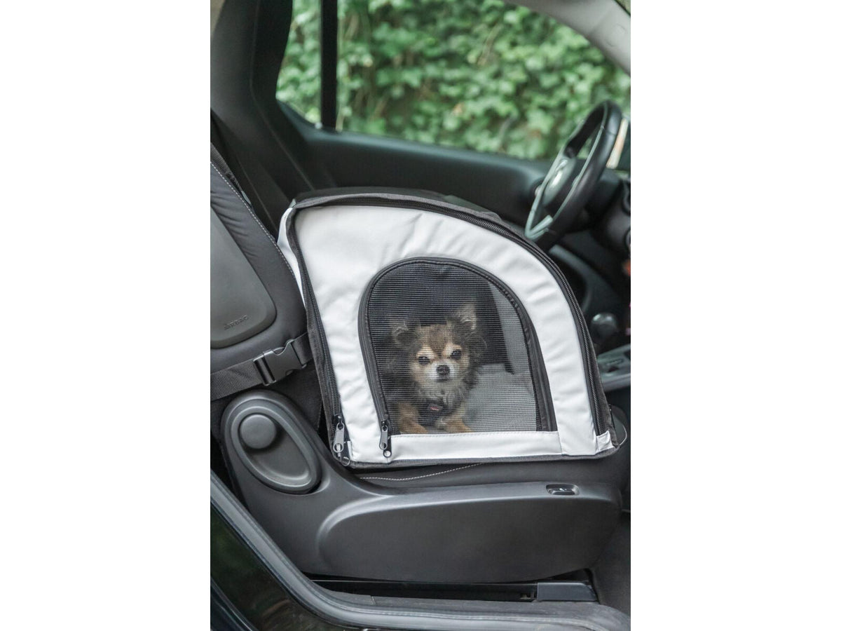 Trixie Bilsete Hund 44 × 37 × 40 cm Grå/Sort – Lukket og sammenleggbart