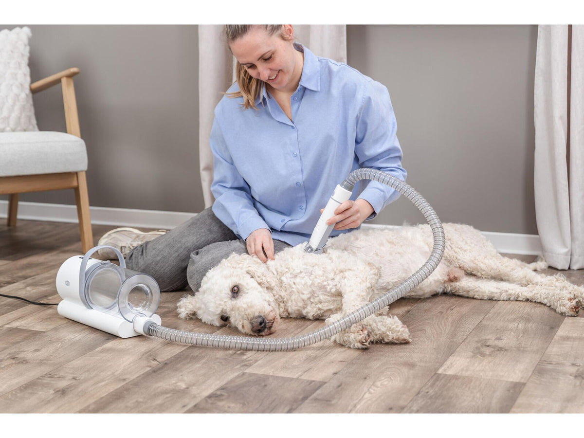 Trixie Grooming Kit – Klippemaskin med støvsuger