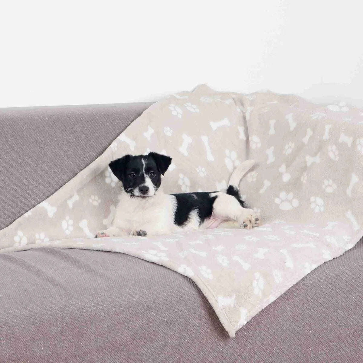 Trixie Kenny Plysjteppe Beige med Bein og Poter