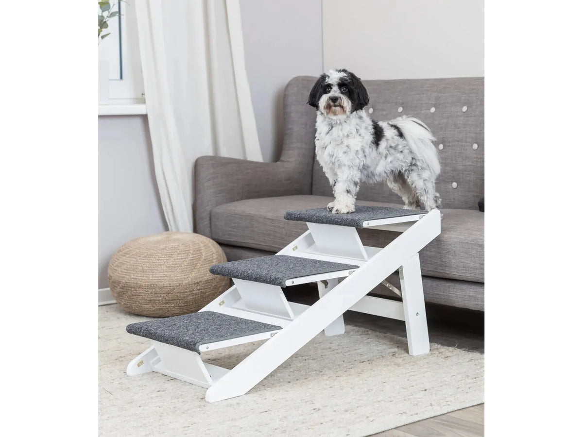 Trixie Petwalk trapp/rampe 44 × 46 × 106 cm – sammenleggbar, hvit