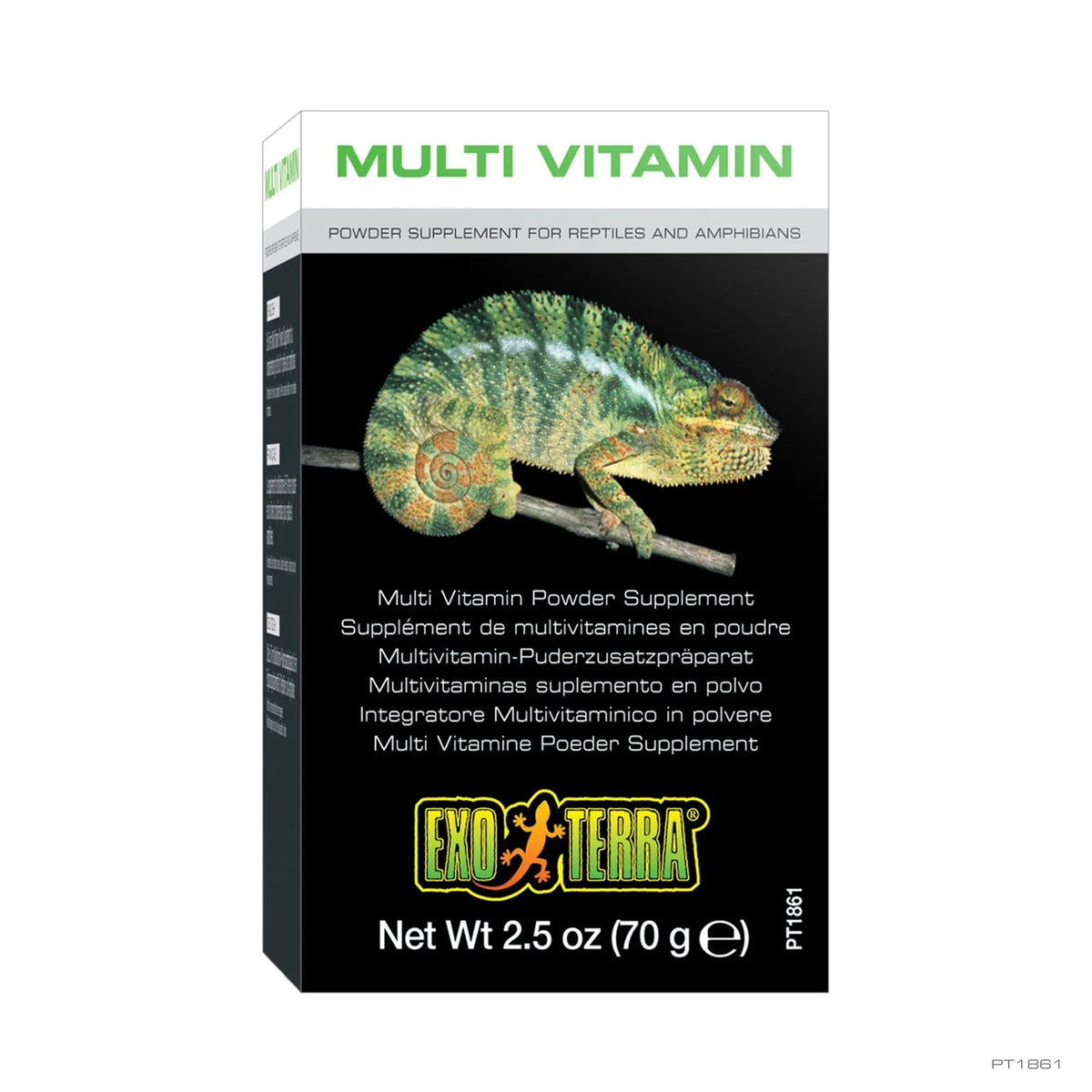 Exo Terra Multi Vitamin 70 g pulvertilskudd til reptiler