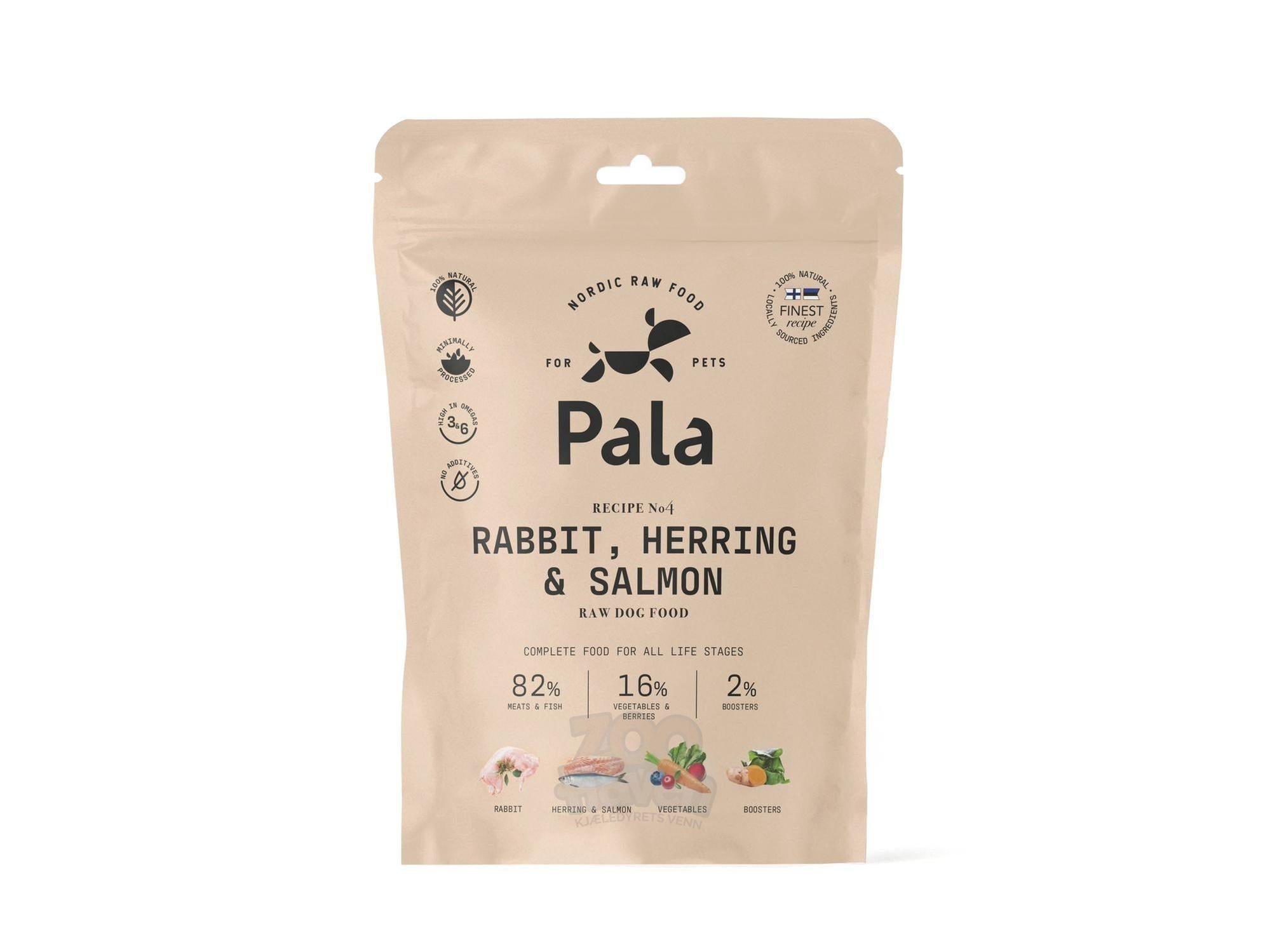 Pala Komplett Hundemat Kanin, Sild & Laks – Rabbit, Herring & Salmon (Recipe #4)