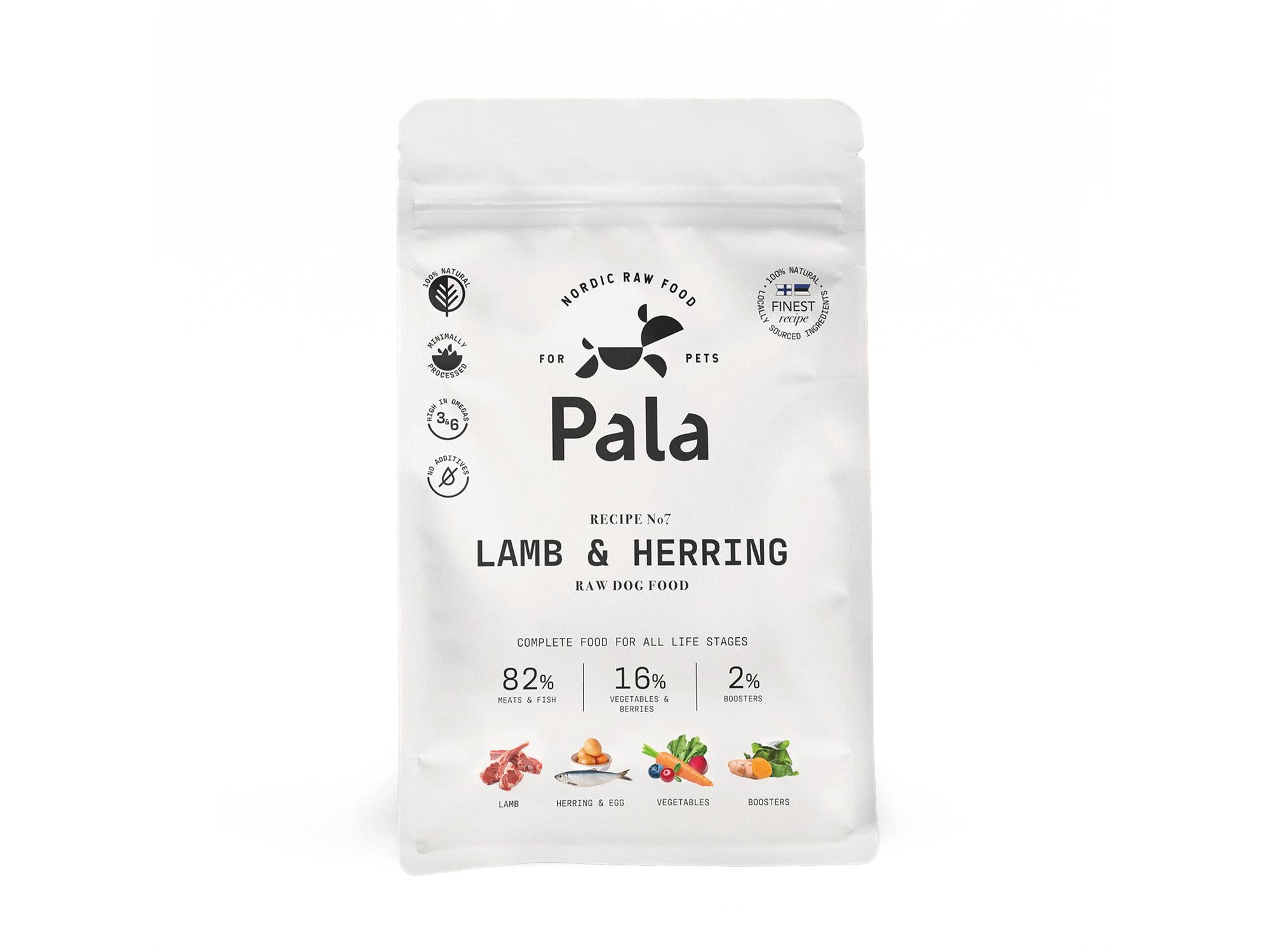 Pala Komplett Hundemat Lam & Sild – Lamb & Herring (Recipe #7)