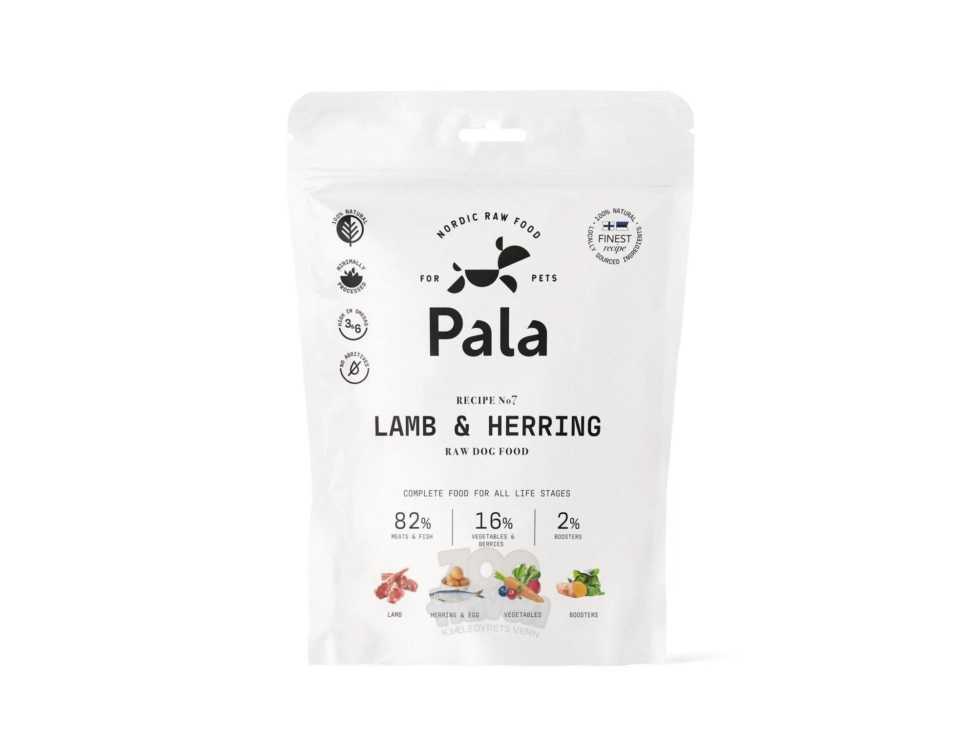 Pala Komplett Hundemat Lam & Sild – Lamb & Herring (Recipe #7)