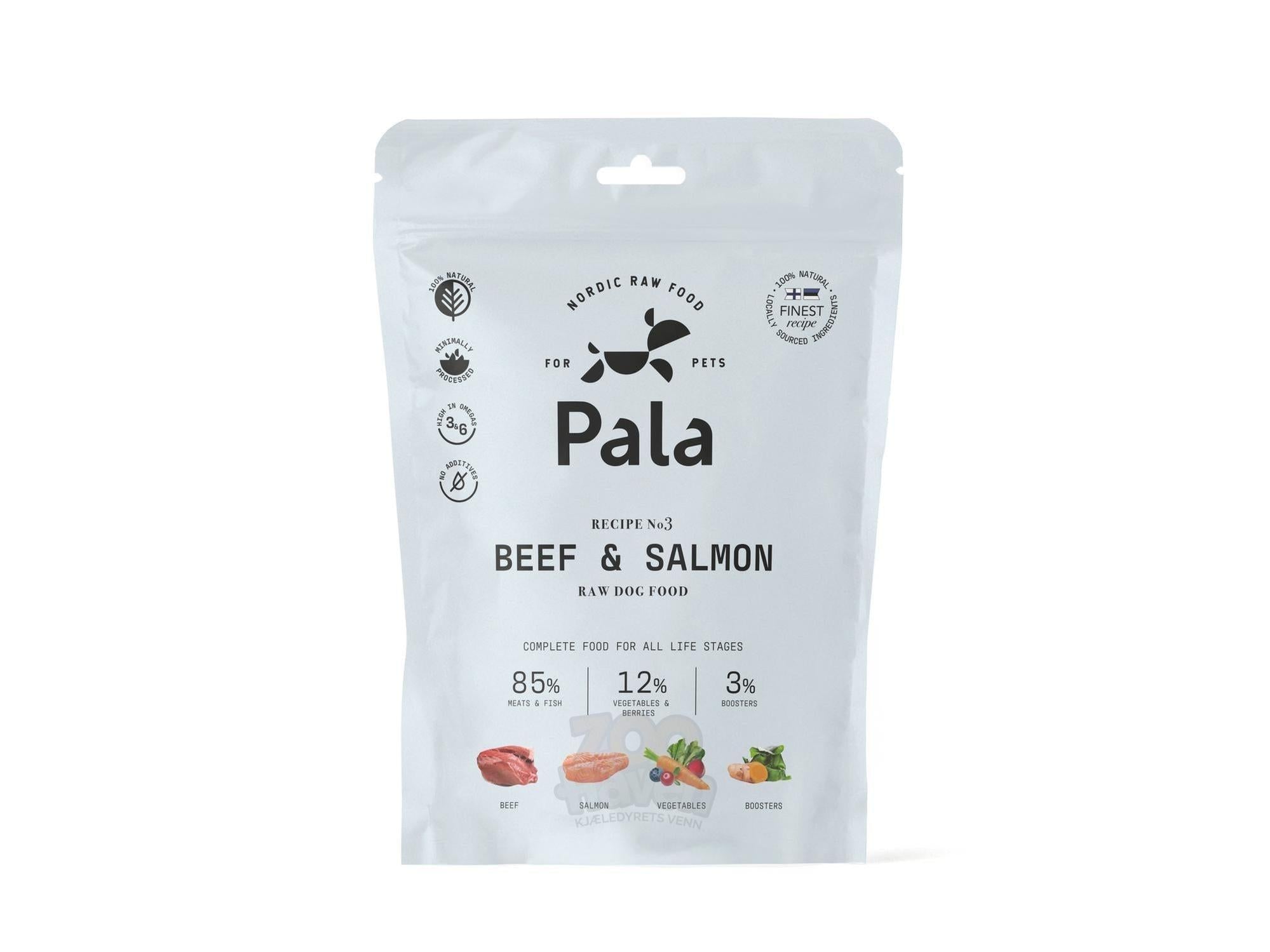Pala Komplett Hundemat Storfe & Laks – Beef & Salmon (Recipe #3)