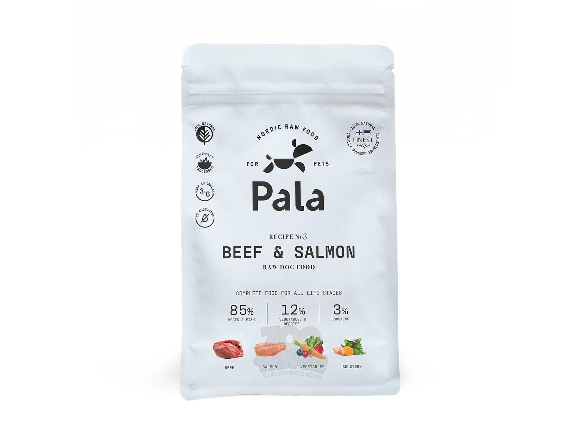 Pala Komplett Hundemat Storfe & Laks – Beef & Salmon (Recipe #3)