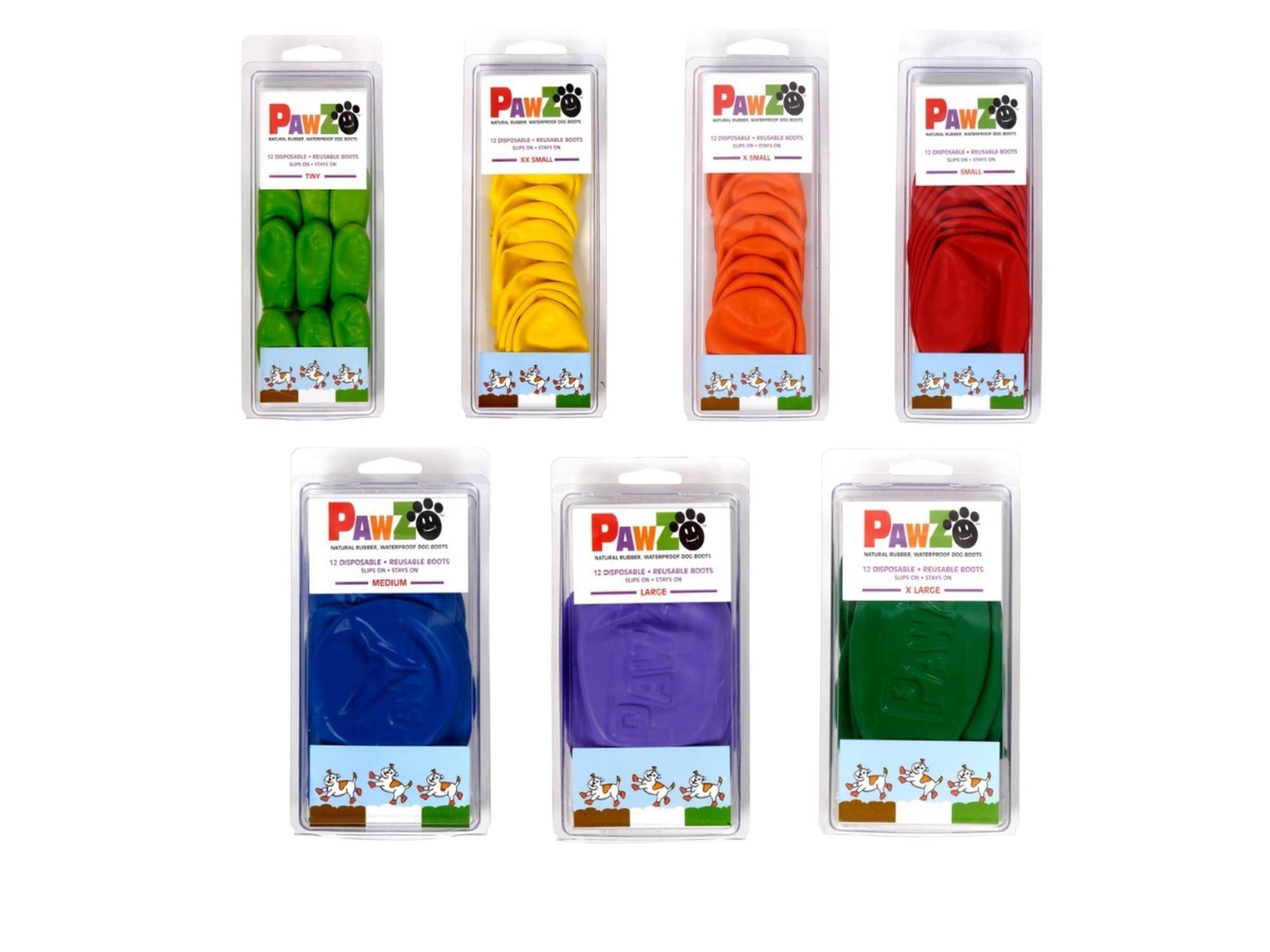 Pawz Farge Potebeskytter gummistøvler til hund