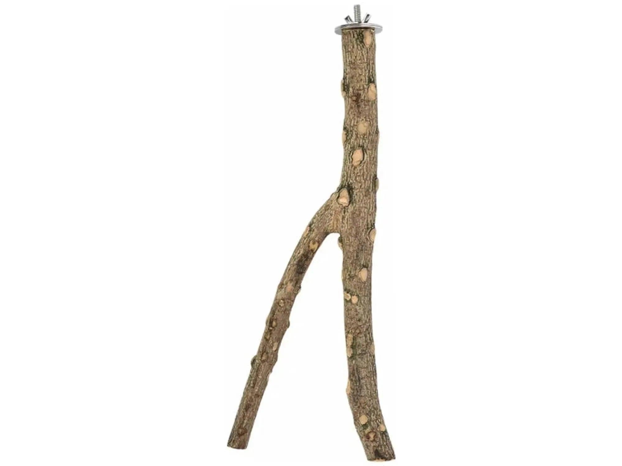 PepperPerch Y sittepinne i naturlig tre, 35 cm lang Y-formet gren med feste.