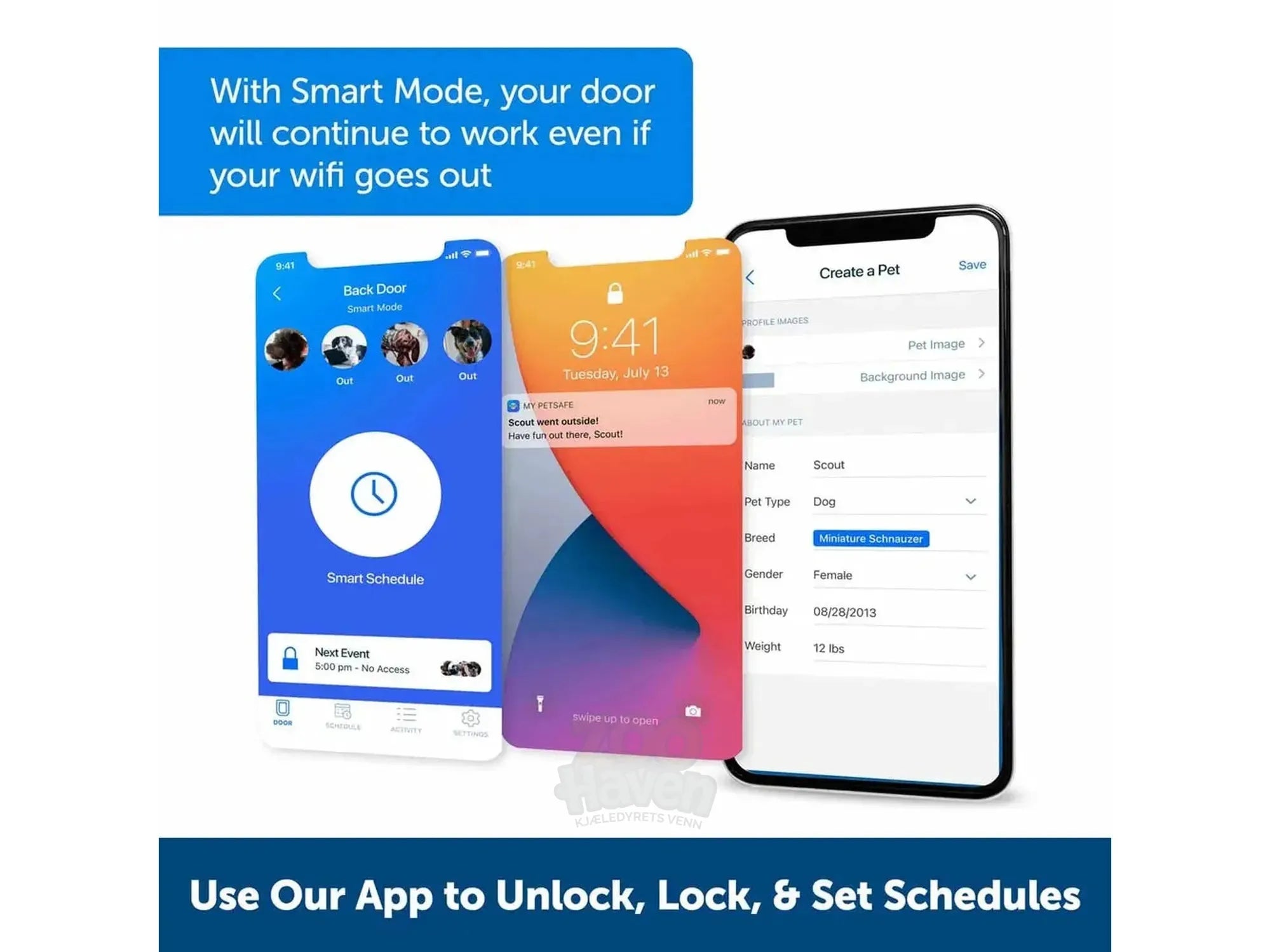 PetSafe Ecom Connected Smart Door hund- og kattdør – Large