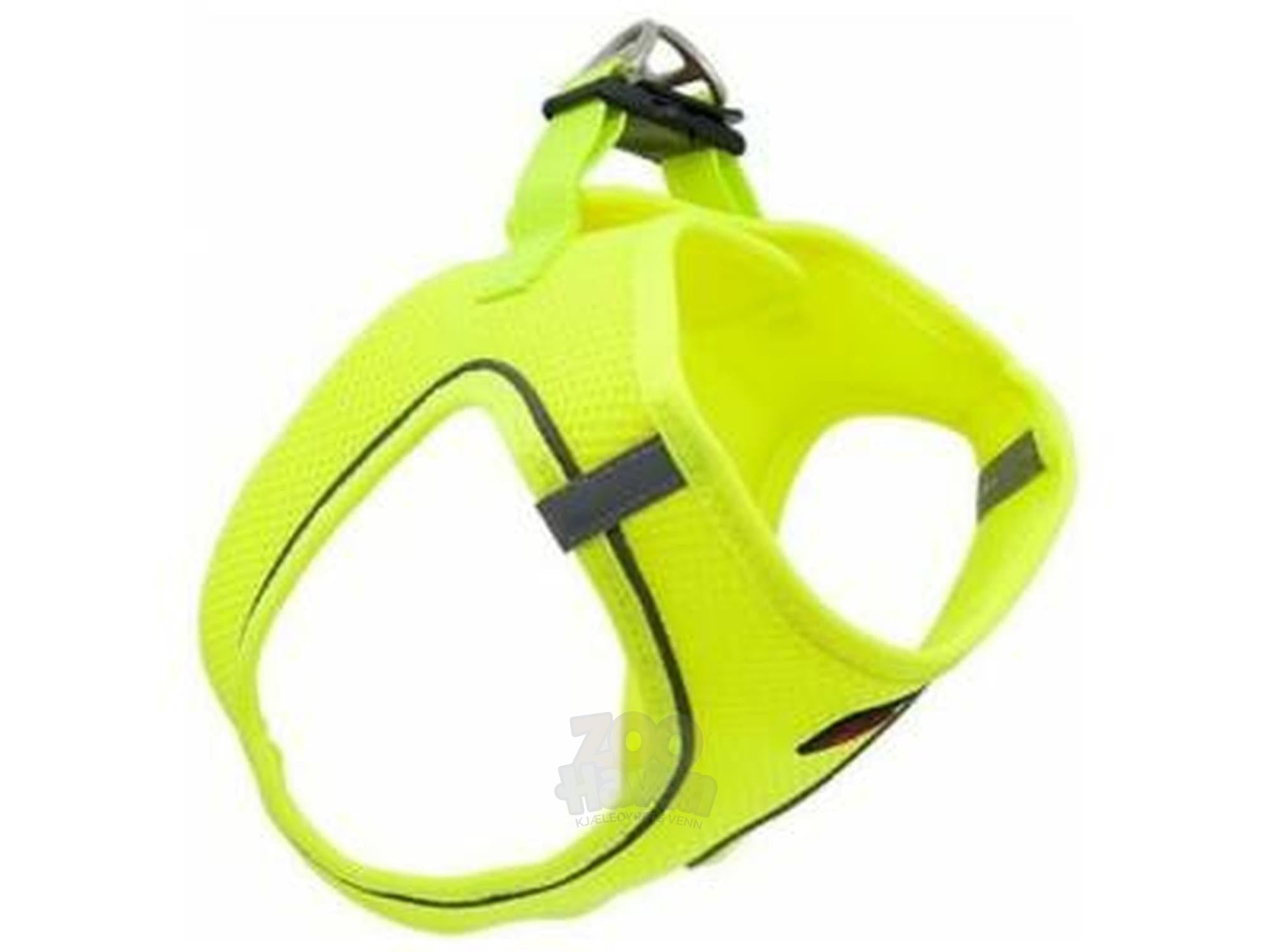 Pettime Air Mesh hundesele 2XS i signalfargen Dayglow