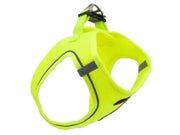 Pettime Air Mesh hundesele i dayglow gul, størrelse L, med justerbare stropper og D-ring.