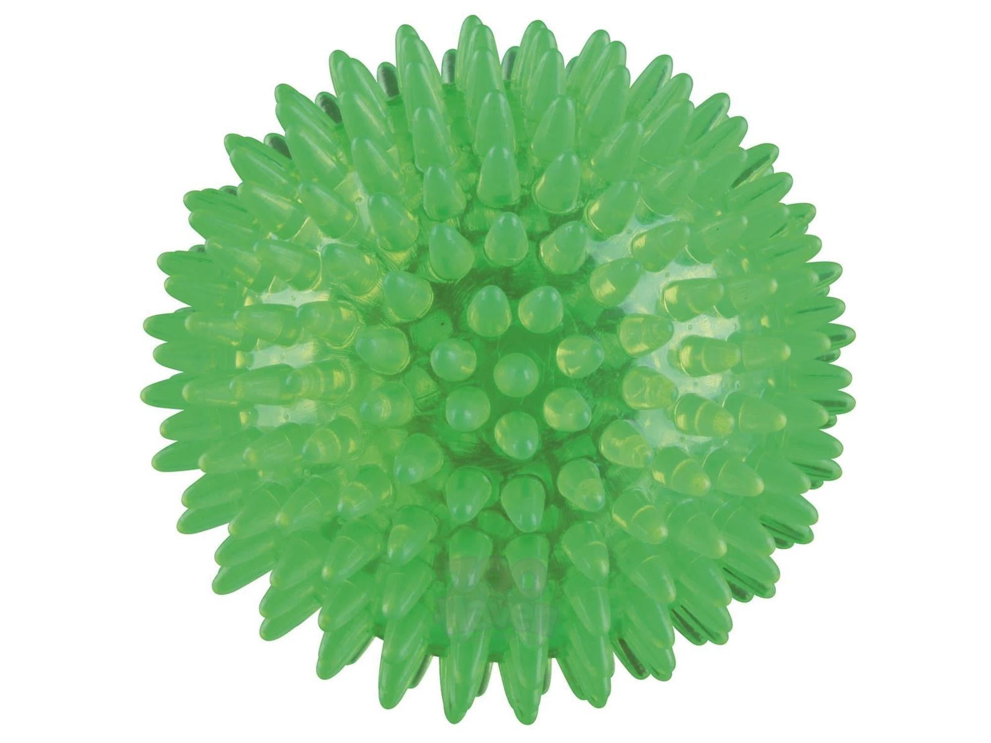 Pinnsvin Ball i TPR 33640 Gummi M/Lys 5cm