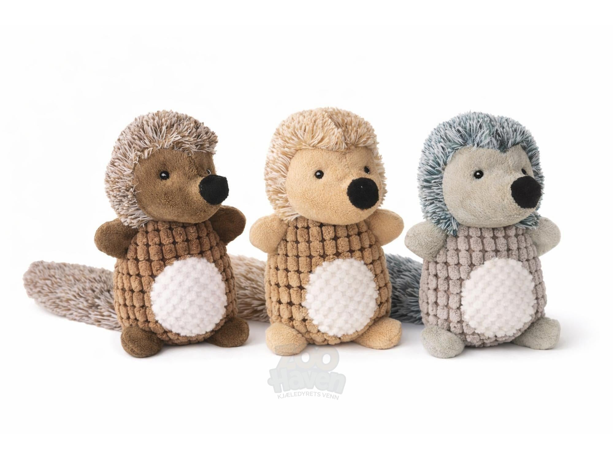 Plysj Pinnsvin Hundeleke 40 cm med Lyd – Assorterte Farger