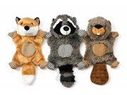 Plysjdyreleke med knitresound og pip – Assorterte dyr 32 cm