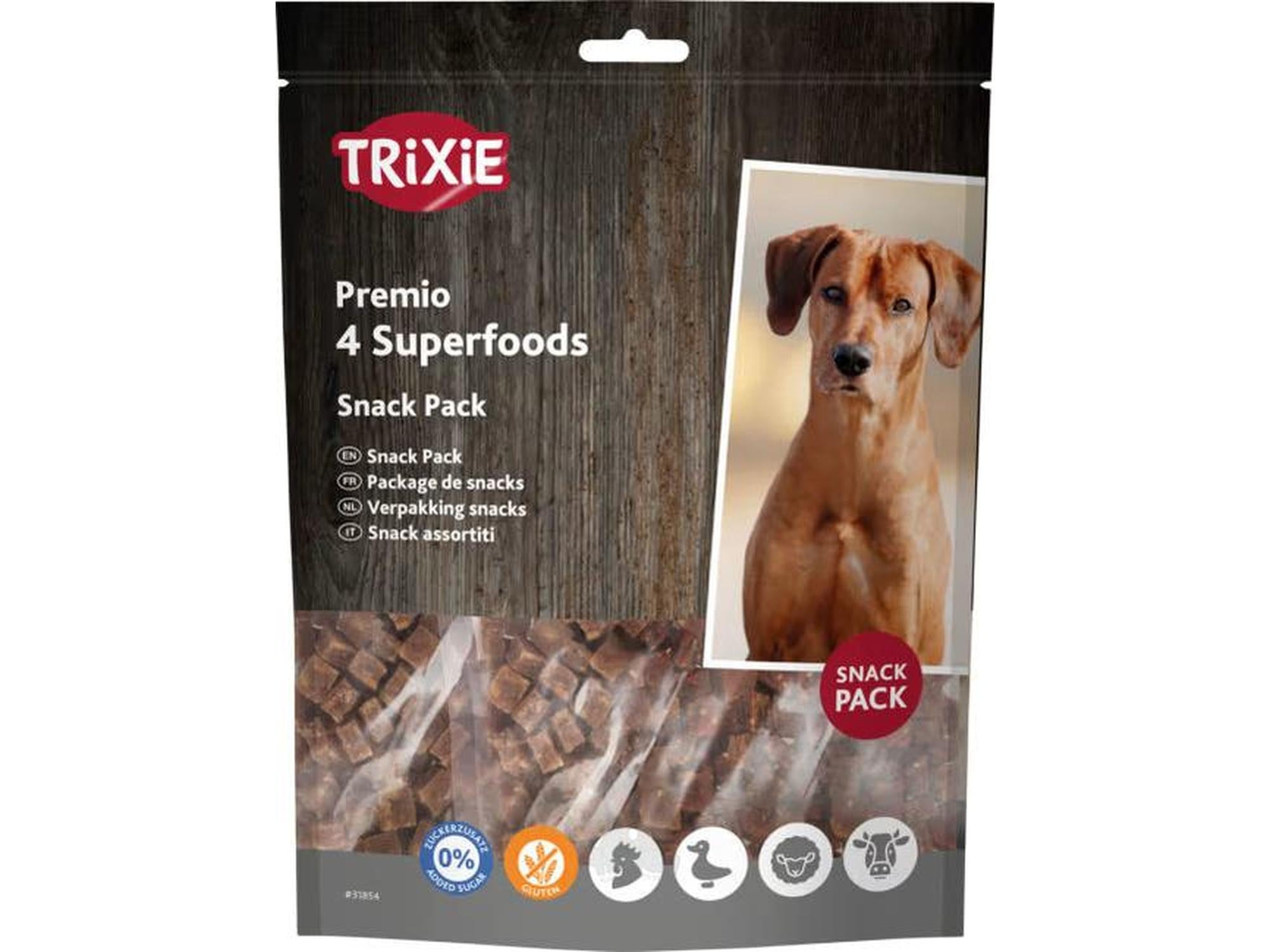 Premio 4 Meat Superfoods 4 x 100 g Kylling, And, Biff & Lam 87% Kjøtt