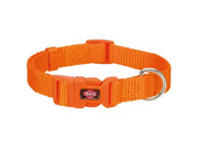 Trixie Premium Halsbånd Orange, justerbart nylonhalsbånd med plastspenne og metallring.