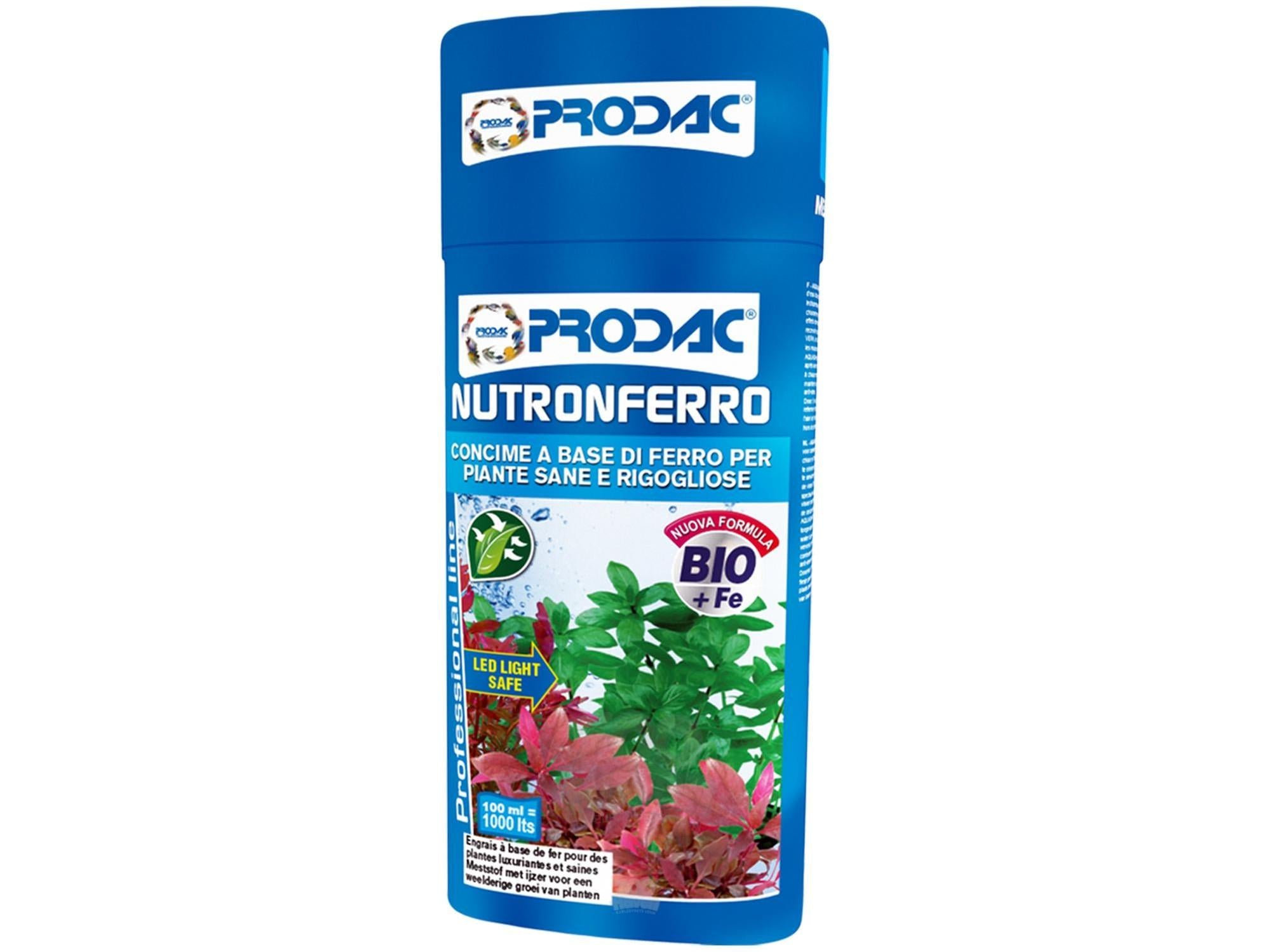Prodac Nutronferro Professional Jerntilskudd til Akvarieplanter 100ml – 250ml