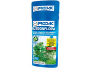 Prodac Nutronflora Professional Komplett Plantegjødsel 500ml flaske i blått med grønne akvarieplanter.
