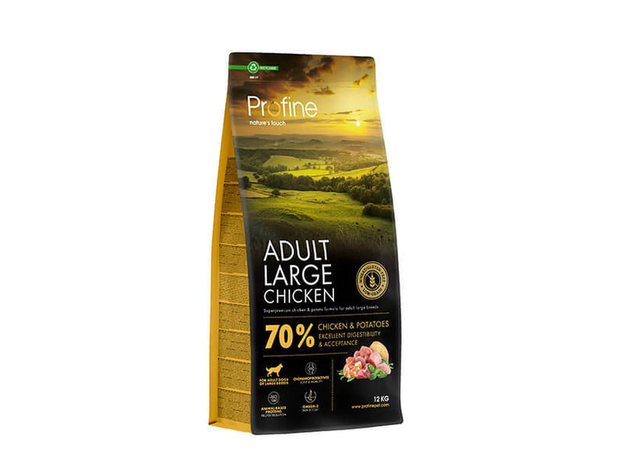 Profine Adult Large Chicken & Potatoes – tørrfôr til store raser med kylling 12 kg
