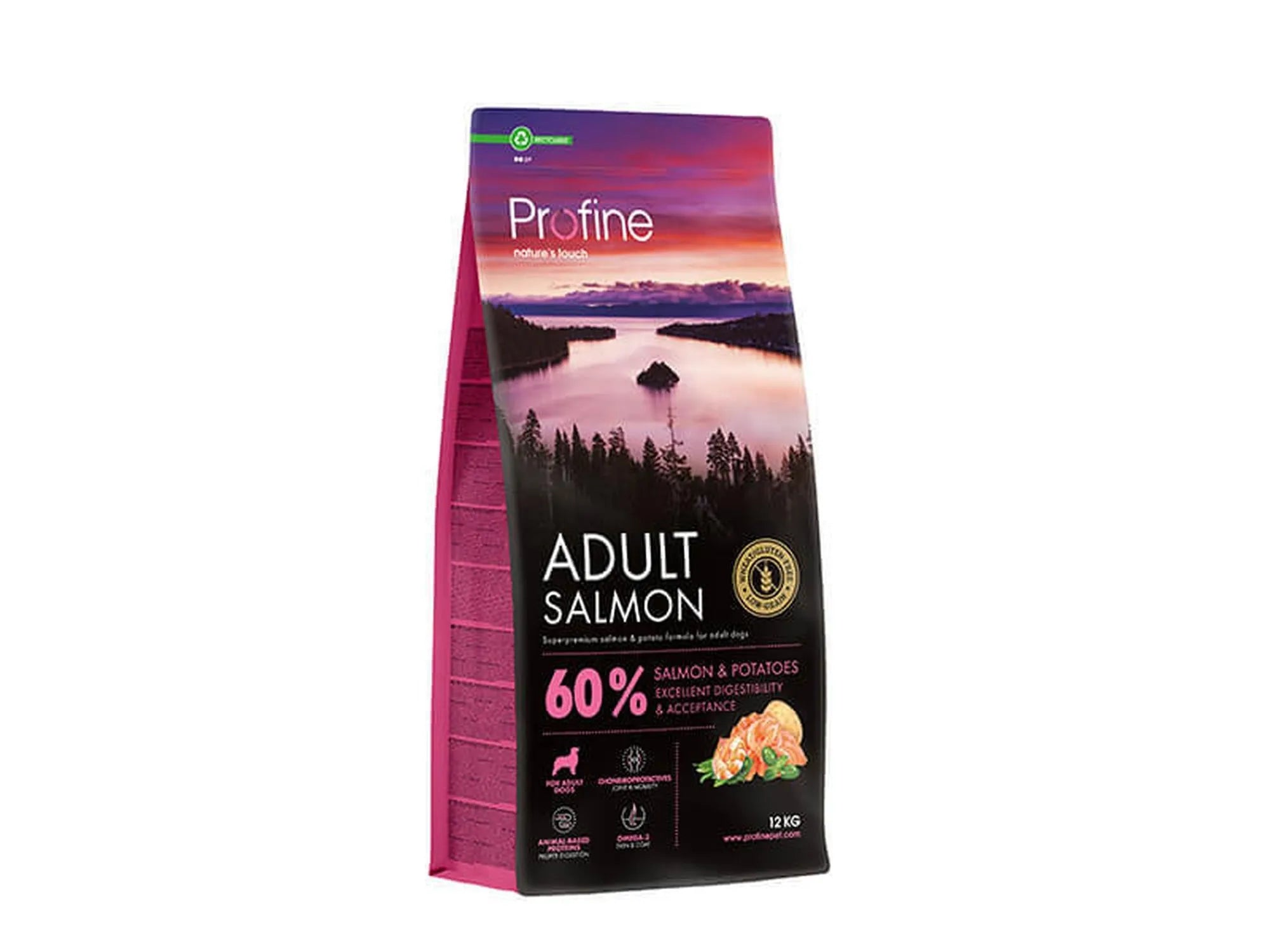 Profine Adult Salmon & Potatoes – tørrfôr til voksen hund med laks og potet 12 kg