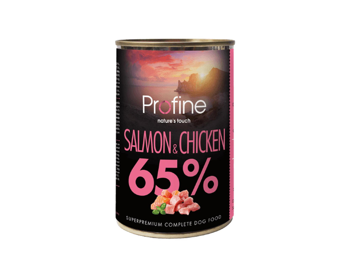 Profine Salmon and Chicken 65 % – våtfôr til hund med laks og kylling 400 g
