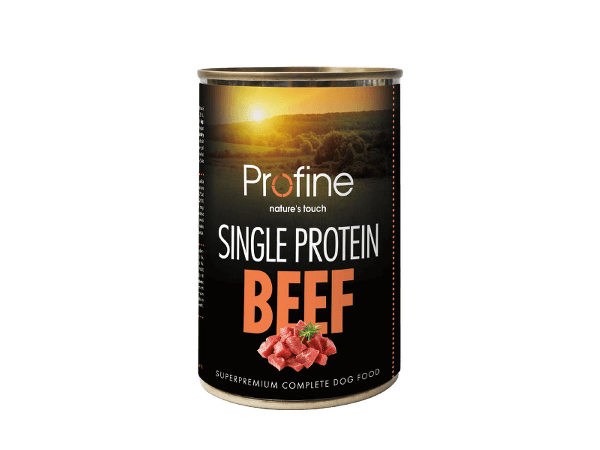 Profine Single Protein Beef – våtfôr til hund med storfe 400 g
