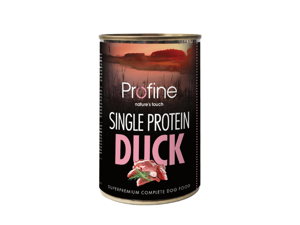 Profine Single Protein Duck – våtfôr til hund med and 400 g