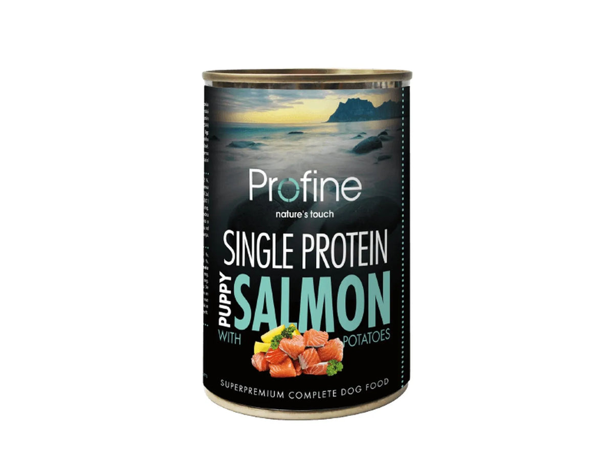 Profine Single Protein Puppy Salmon with Potatoes – våtfôr til hund med laks og potet til valp 400 g
