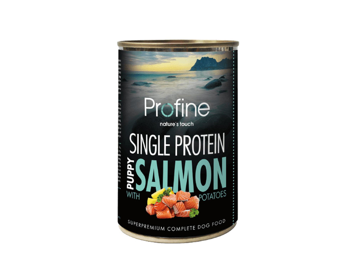 Profine Single Protein Puppy Salmon with Potatoes – våtfôr til hund med laks og potet til valp 400 g