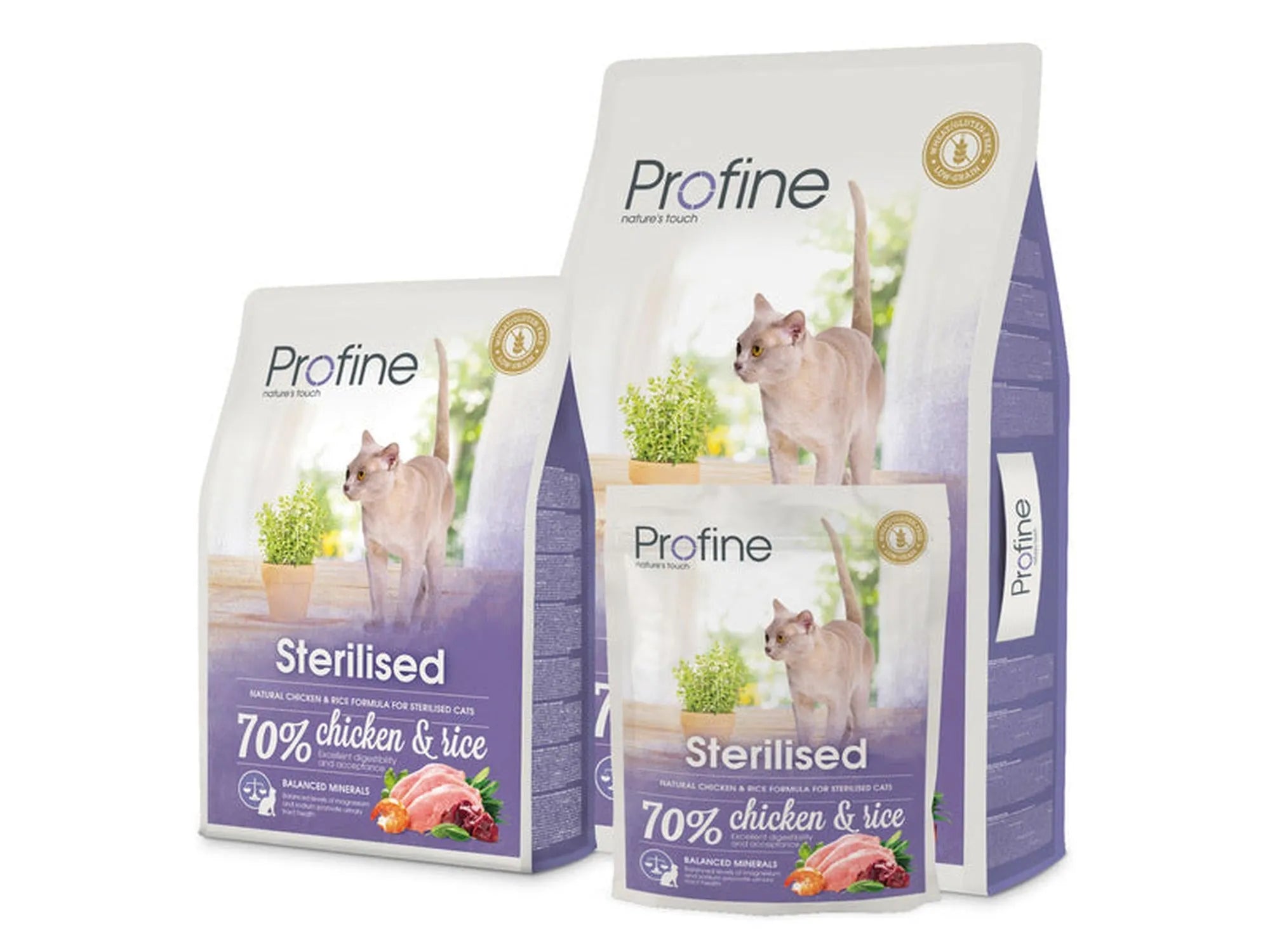 Profine Sterilised – tørrfôr til sterilisert katt med kylling og ris 10 kg