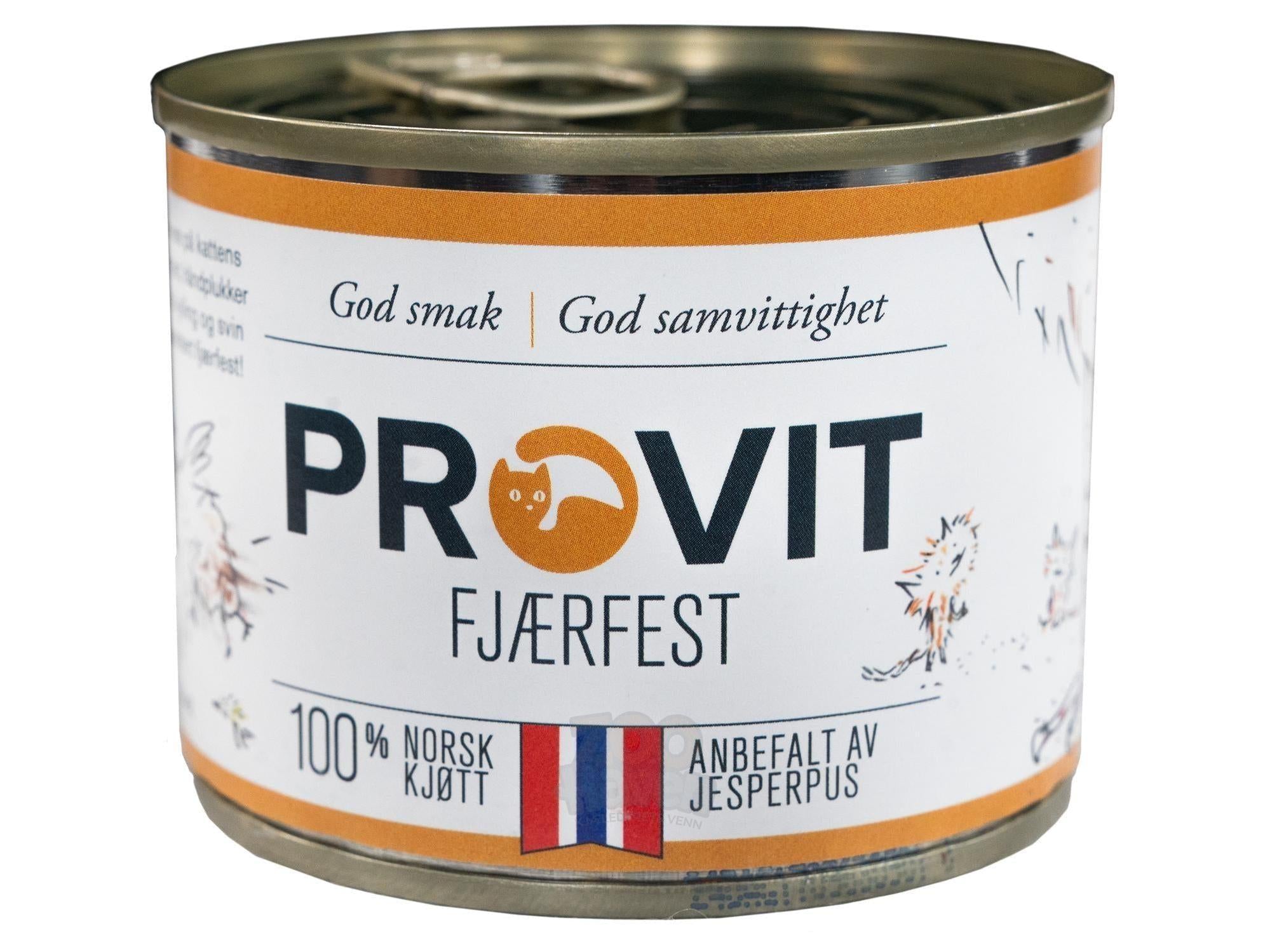 Provit Boksemat Katt Fjærfest 185 g