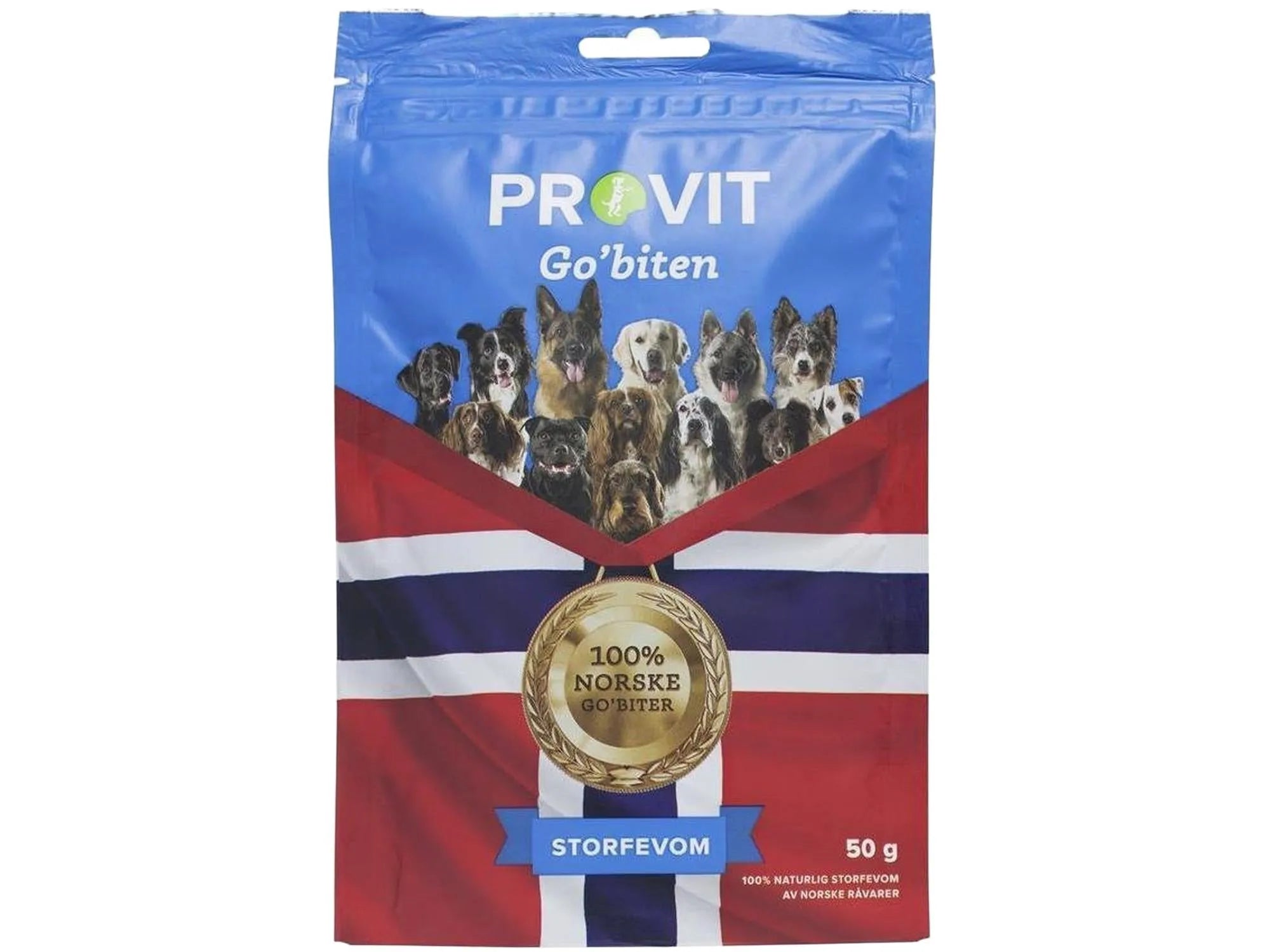 Provit Frysetørket Storfevom naturlig godbit til hund
