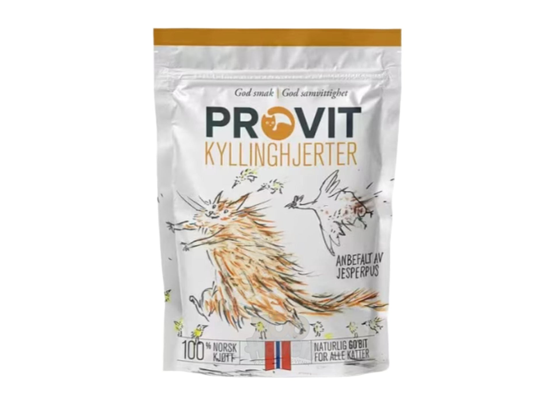 Provit Go'biten Kyllinghjerter frysetørket kattegodbit