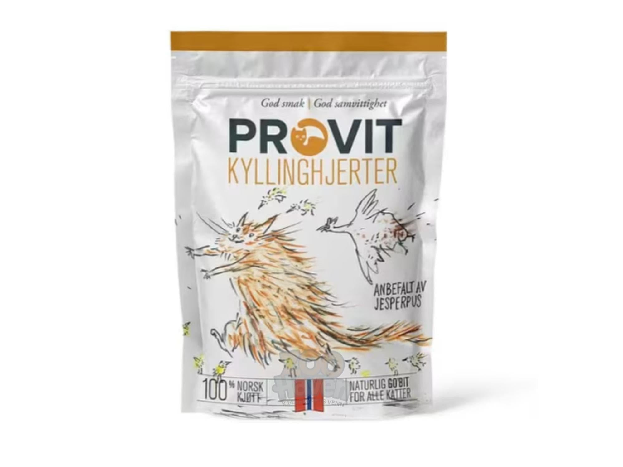 Provit Go'biten Kyllinghjerter frysetørket kattegodbit