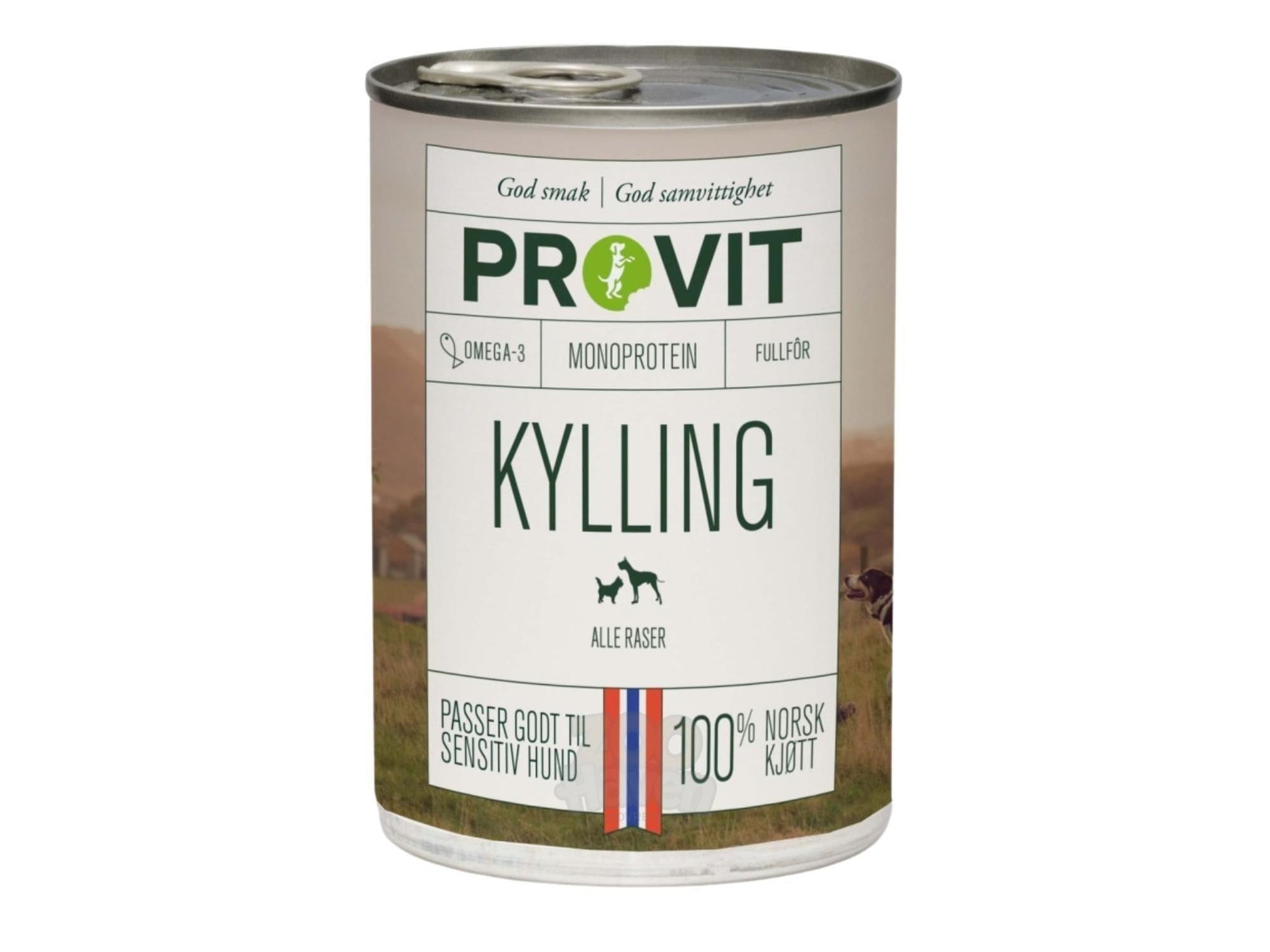 Provit Kylling våtfôr til voksen hund av kylling