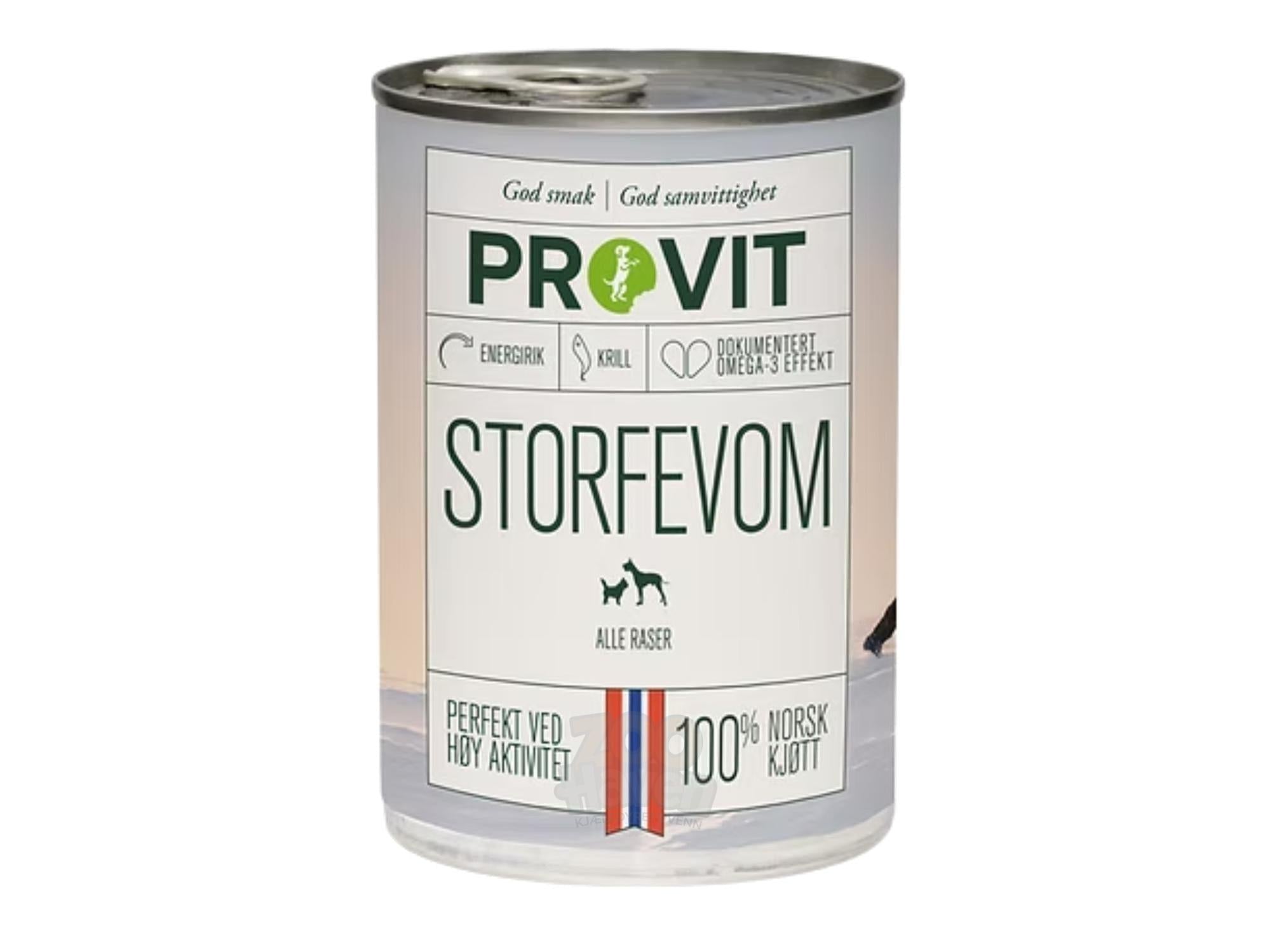 Provit Storfevom våtfôr til voksen hund av storfevom og kyllingfett