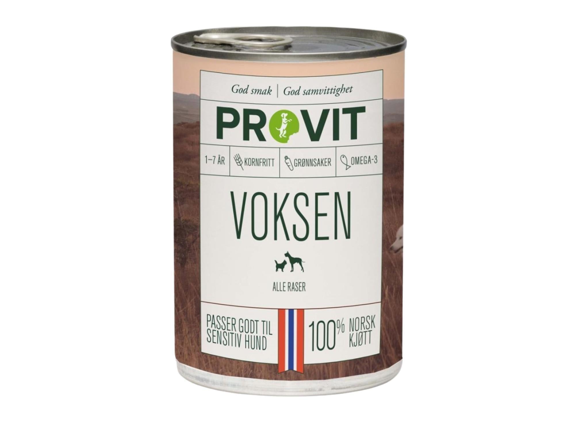 Provit Voksen våtfôr til voksen hund av kylling, storfe og svin